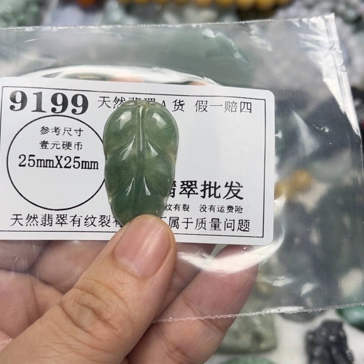 翡翠未镶嵌吊坠(不含链)9199