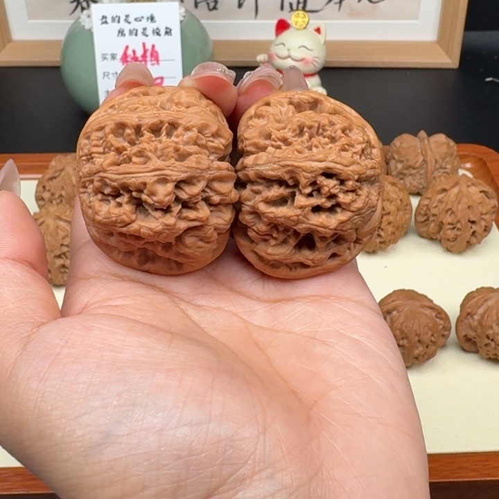 文玩核桃把件修大粗筋45