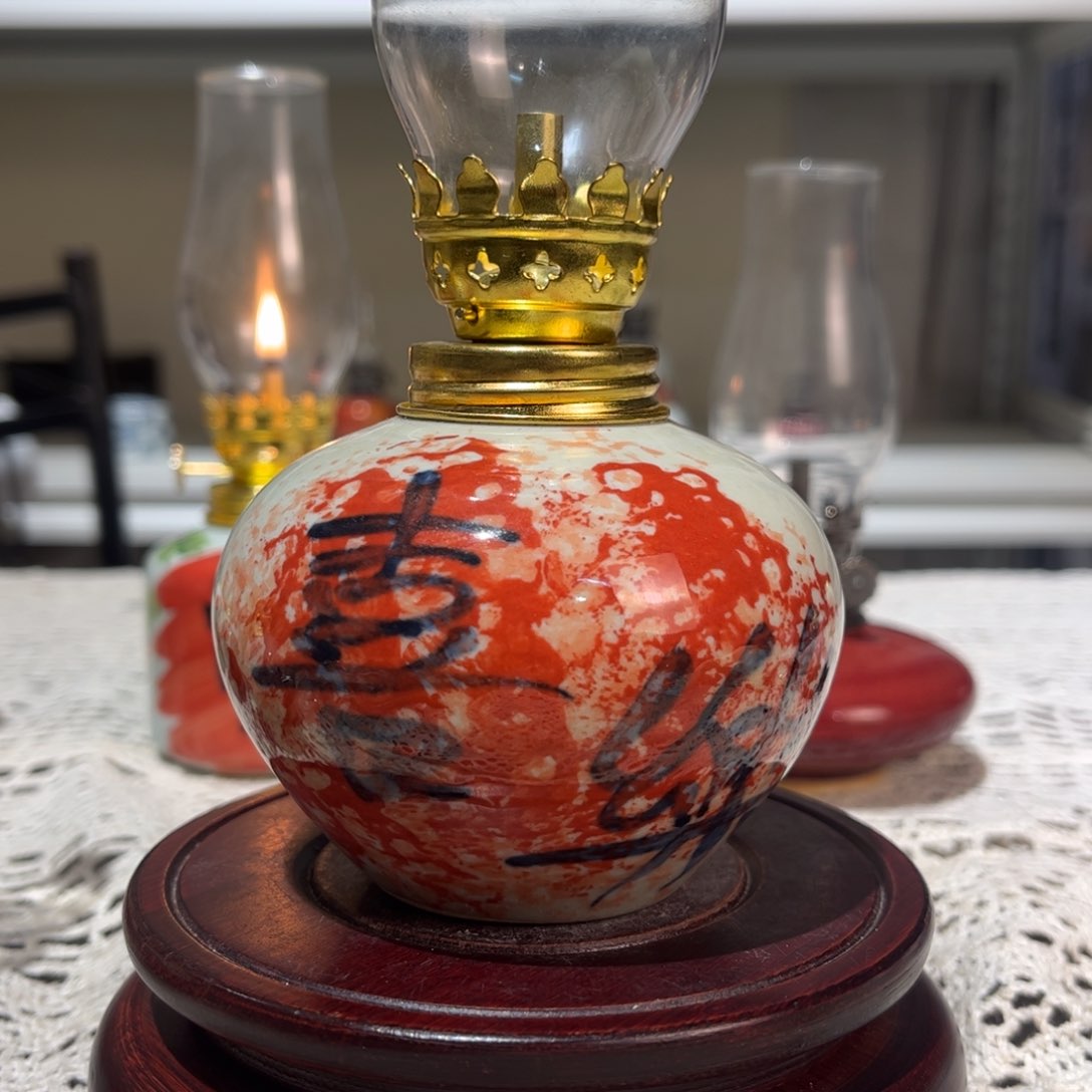 摆件景德镇陶瓷香薰灯