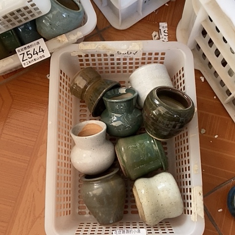 紫砂花盆547瑕疵品口径4到5左右