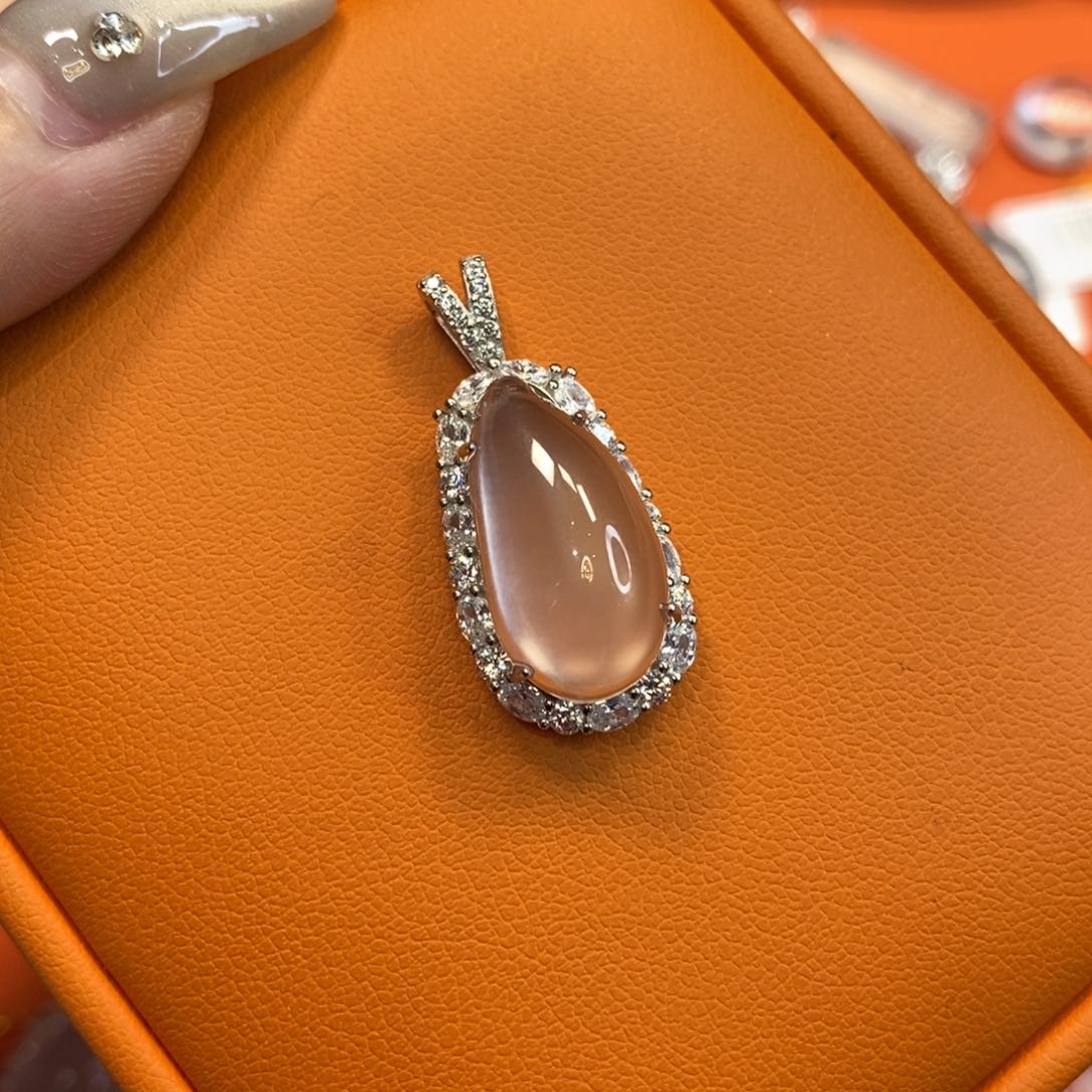 石英质玉福瓜银S925镶嵌