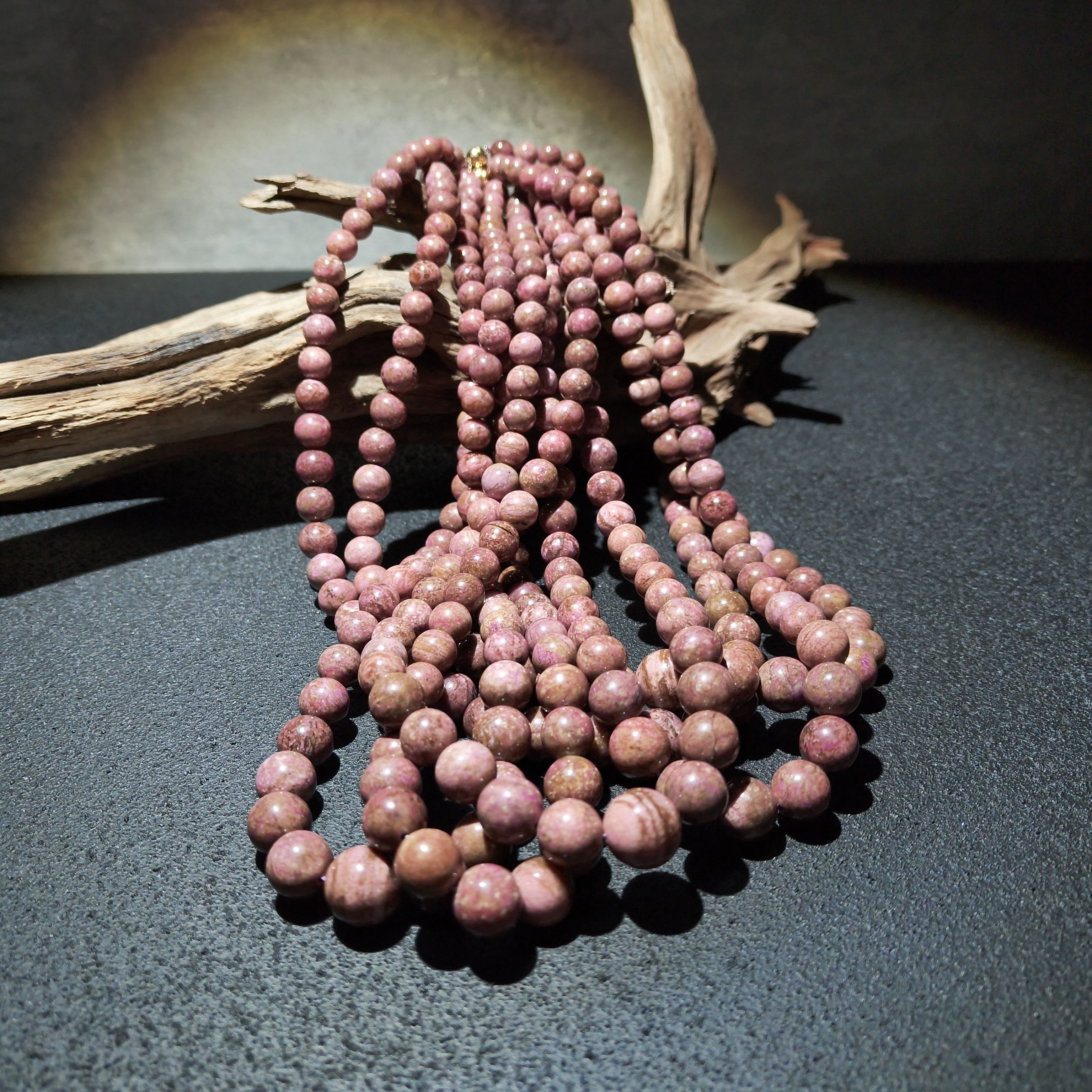 【黑胖珠宝】 QX010 舒俱来泥地樱花圆珠项链  多样性发其一