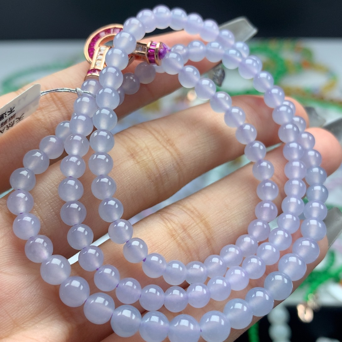 翡翠手链未镶嵌卡