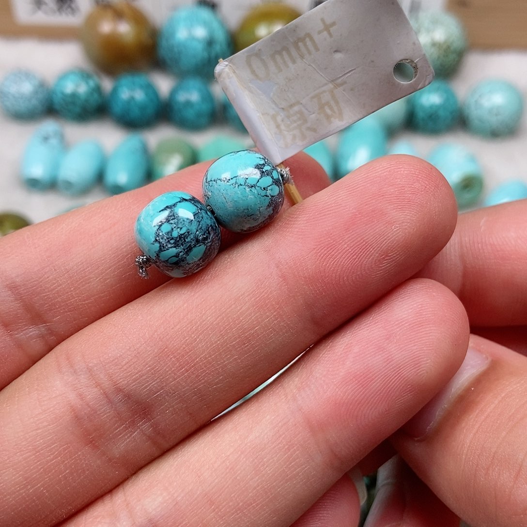 未镶嵌绿松石珠宝半成品