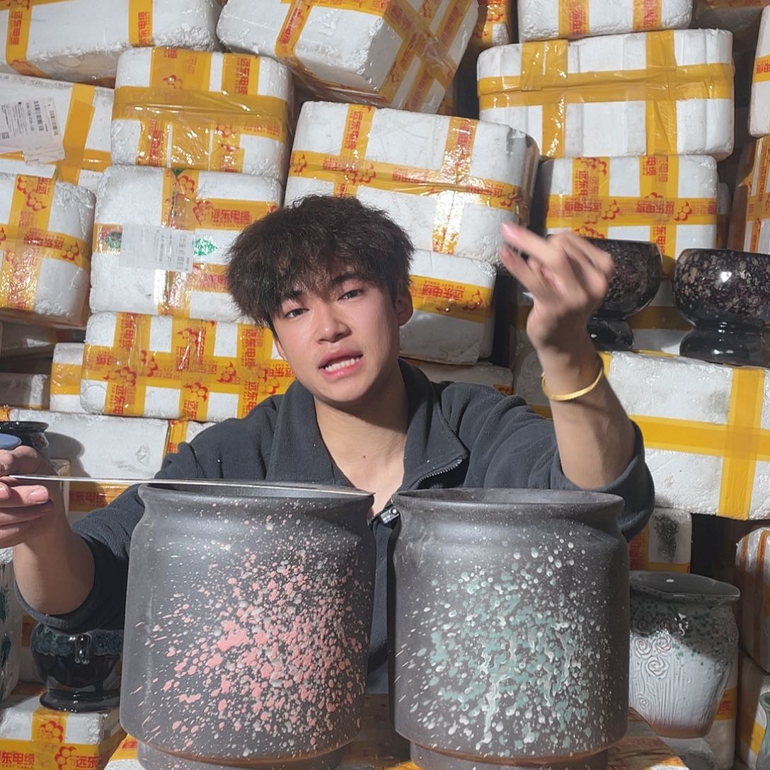 红陶宜兴紫砂花盆18/21