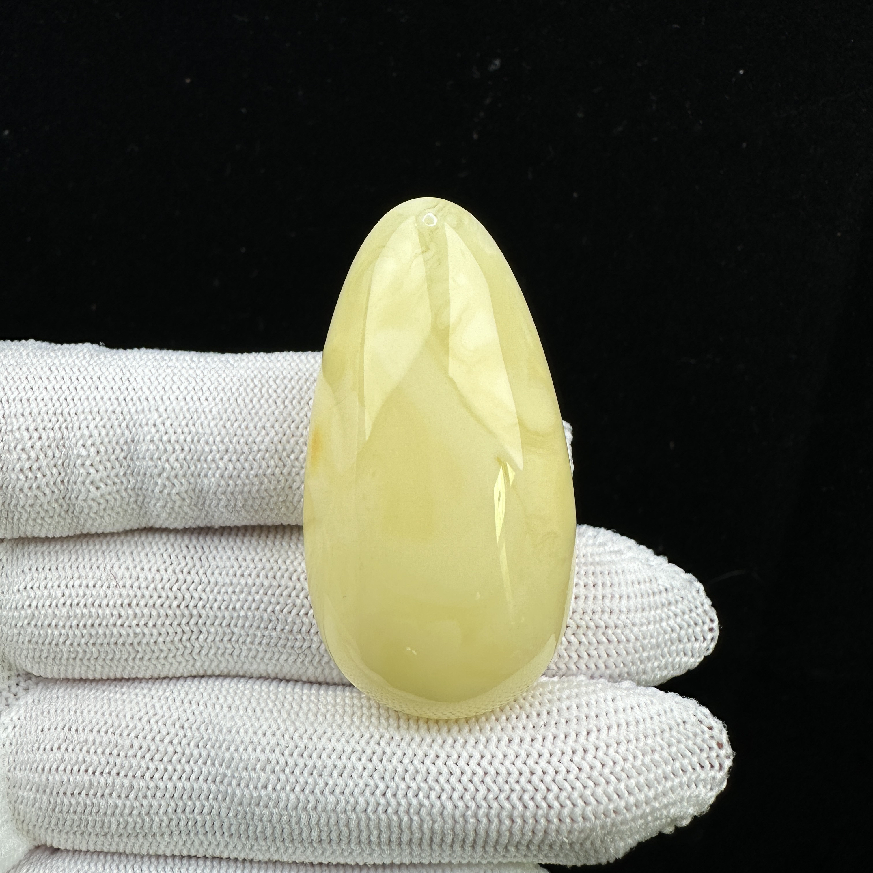 Y1857天然原矿蜜蜡水滴25x47x14mm 9.3克支持复检假一赔四