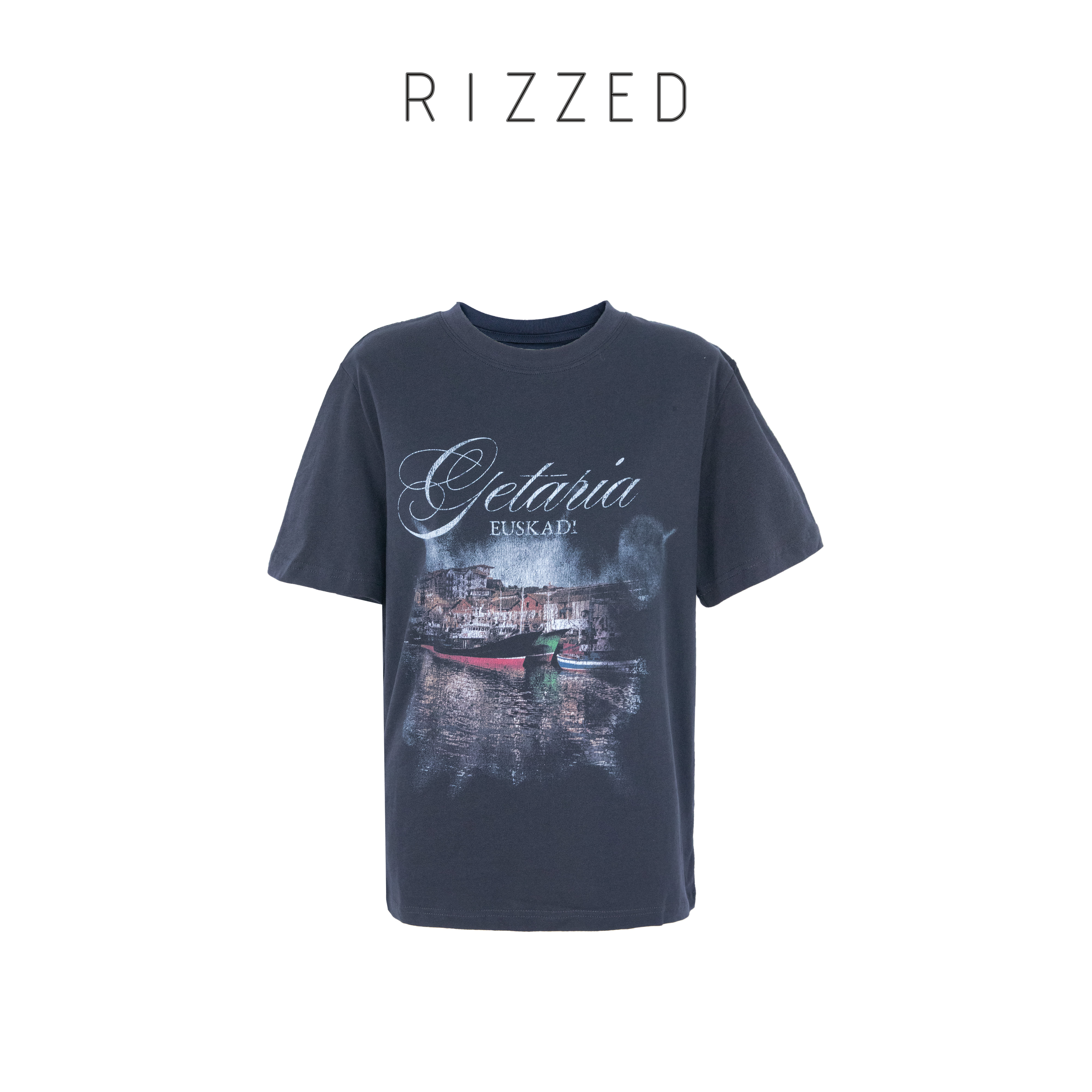 RIZZED【海港】100棉春夏新款印花做旧休闲 T 恤 RHTA1010