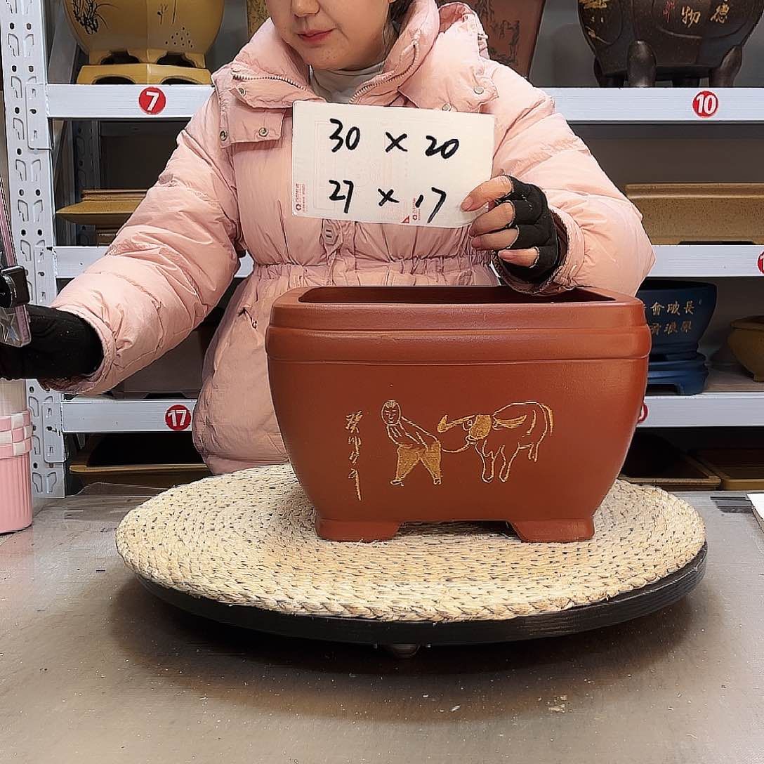 紫砂花盆紫砂花盆