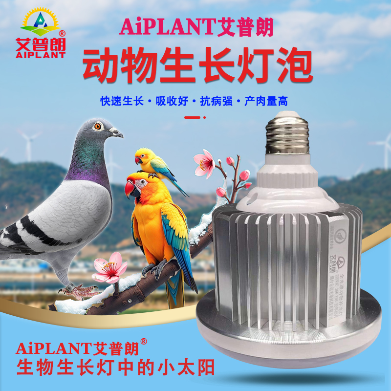艾普朗鹦鹉繁殖灯全光谱动物生长灯信鸽玉鸟养殖场用灯助长补钙快