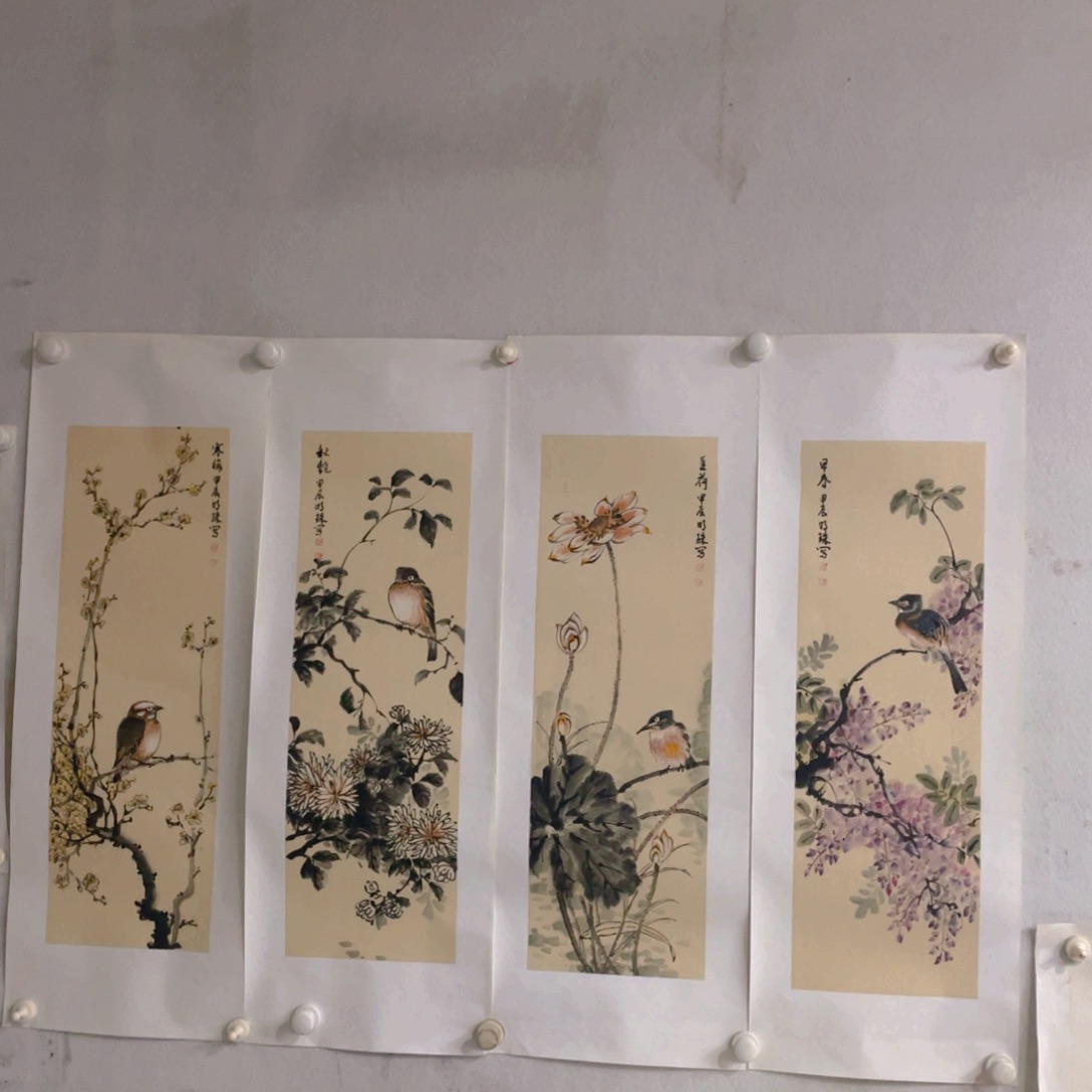 国画4平尺纯手绘国画作品