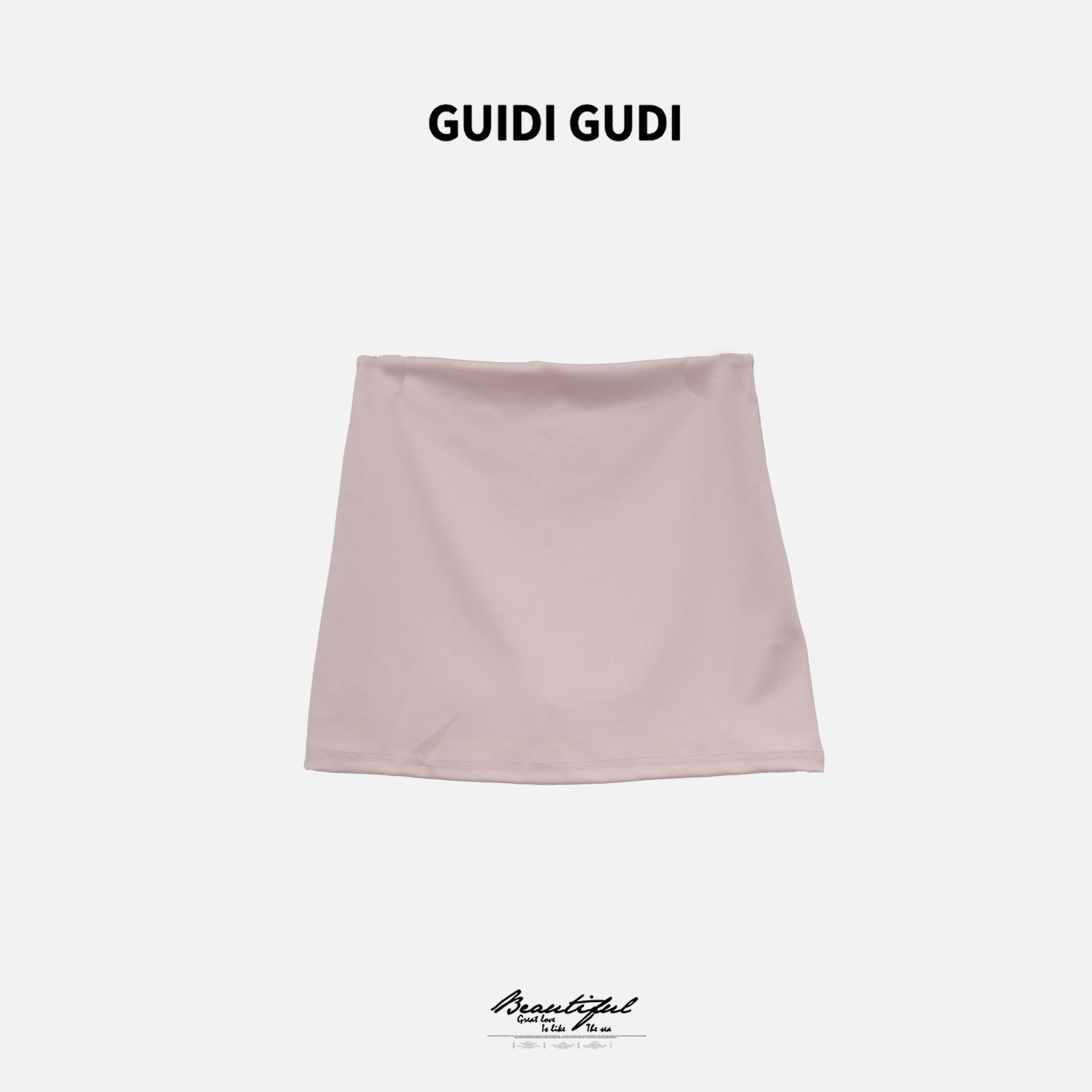 GUIDIGUDI【甜蜜蜜】薄款时尚女人味气质A字半裙裙子新款女款半身裙
