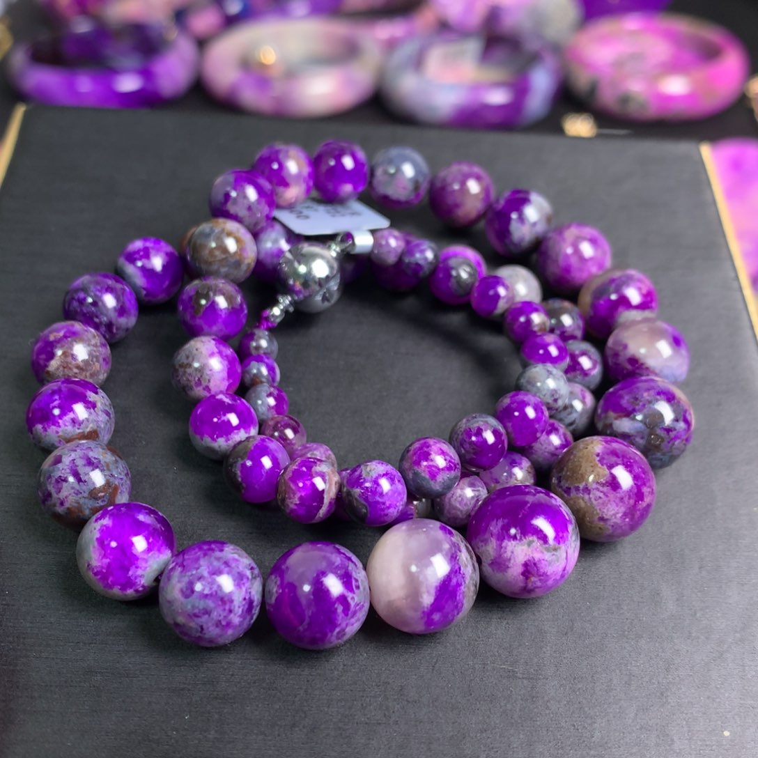 苏纪石（舒俱来）泥地樱花塔链未镶嵌