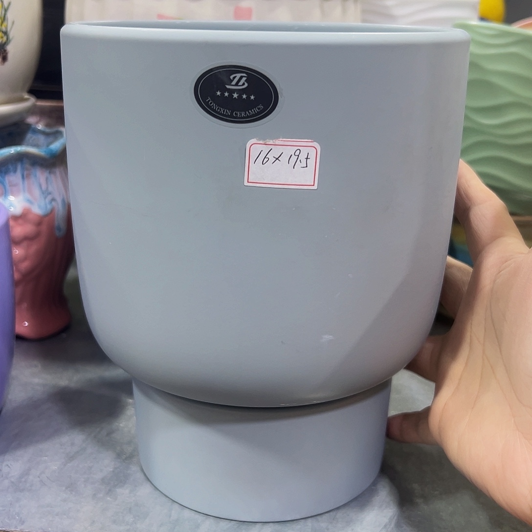 外贸尾单陶瓷花盆凑单10米包邮