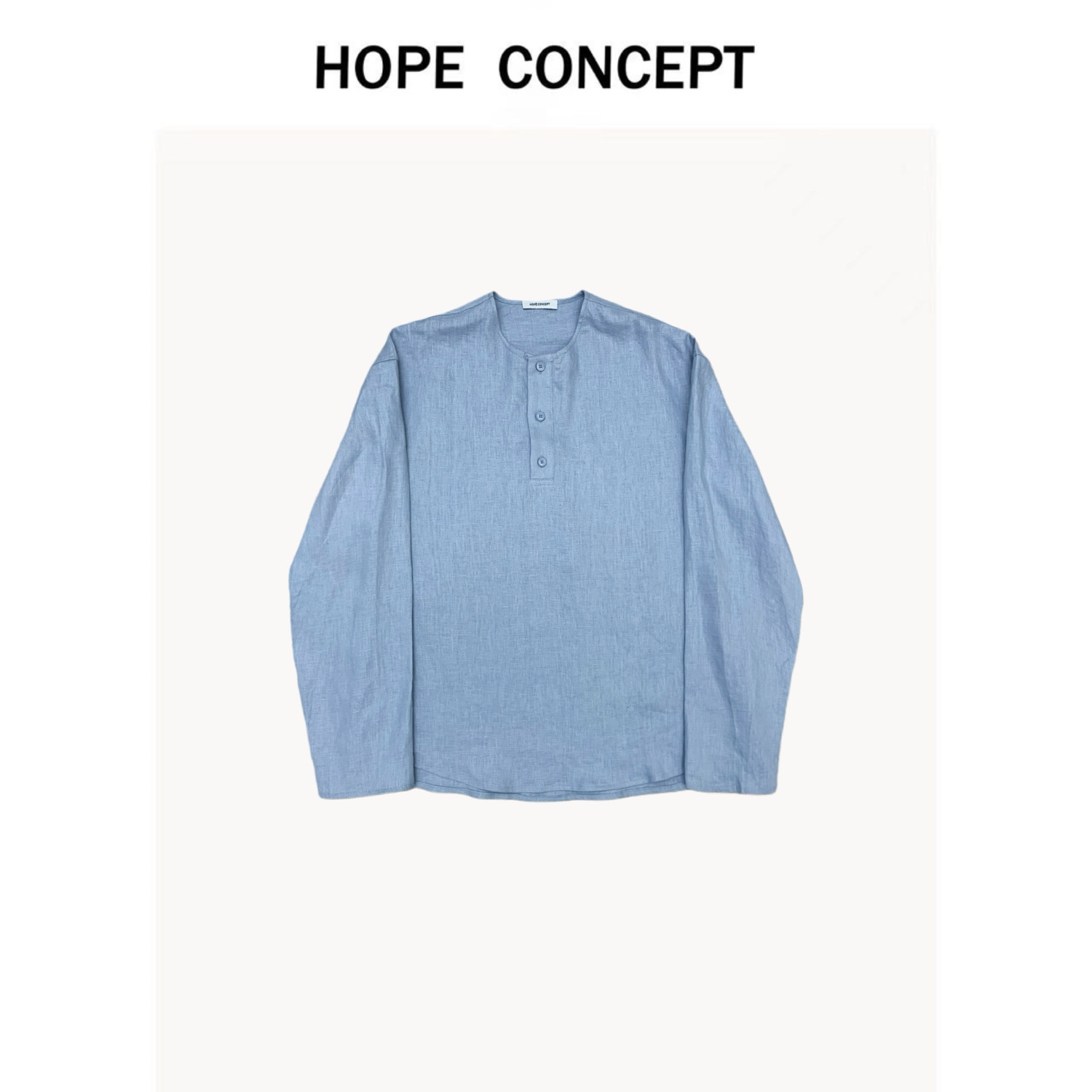 25119#HOPECONCEPT用简约松弛亚麻衬衫开启夏日 高知极简亚麻衬衫