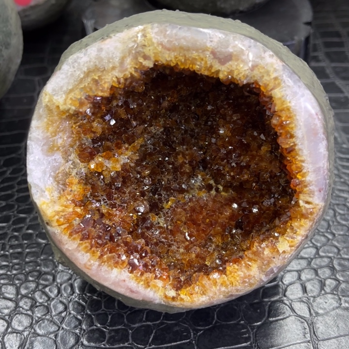 水晶未镶嵌珠宝半成品黄金钱袋子