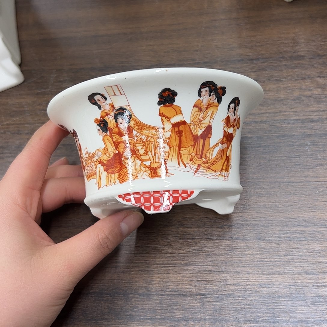 紫砂花盆228号微瑕13/6.5cm