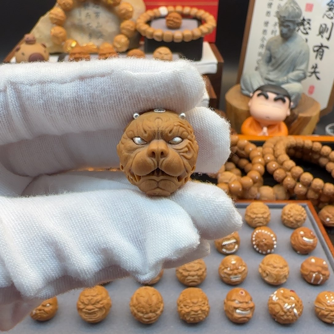 猴头核桃吊坠慎*儿狗王