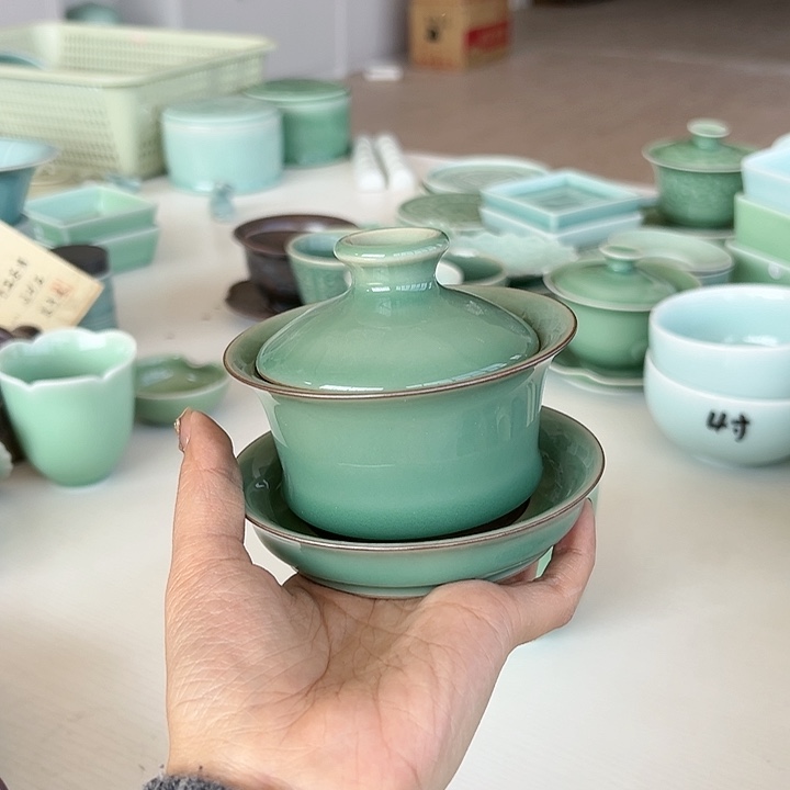 小米茶器龙泉青瓷