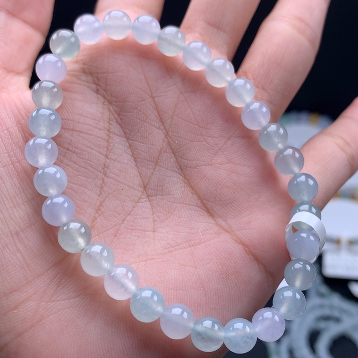 未镶嵌手串翡翠卡6.4