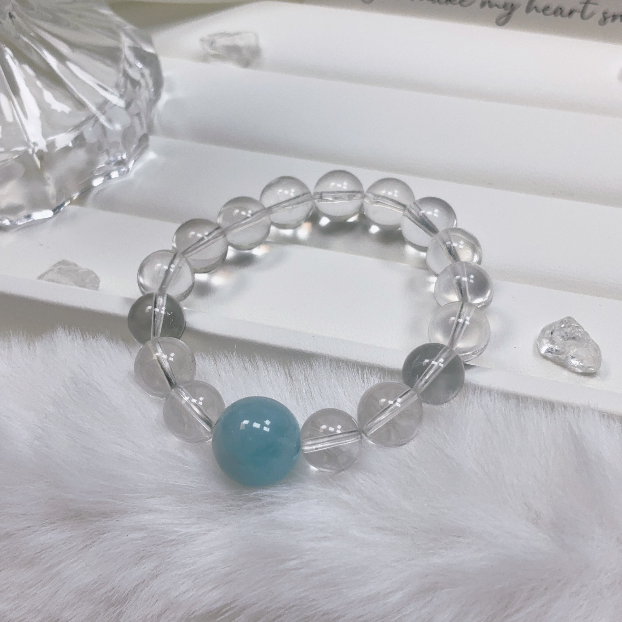 合金大理石手链 【周大宜】海蓝+白水ZDYSJ00177