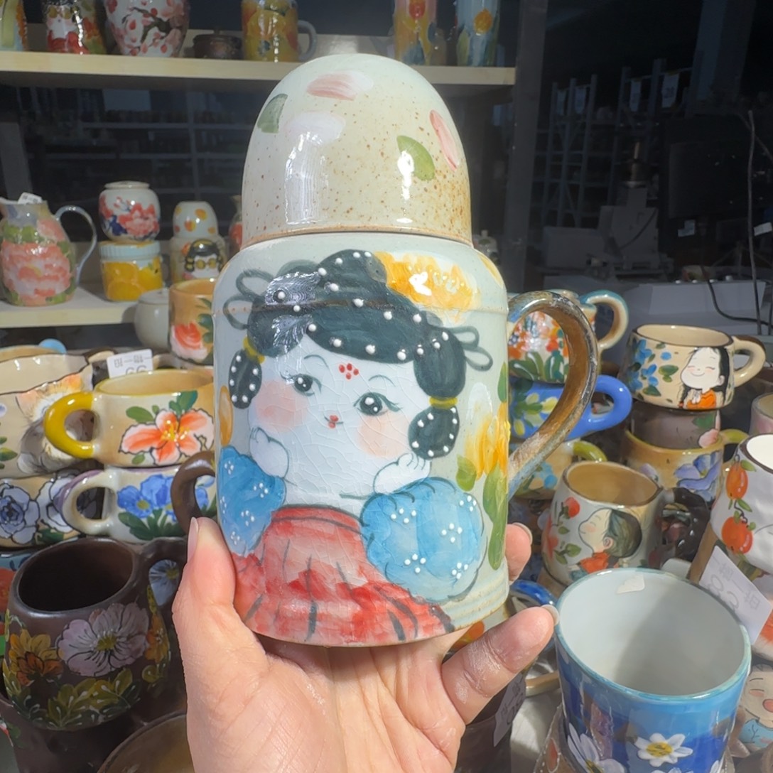 紫砂景德镇手工陶瓷釉下彩微瑕104