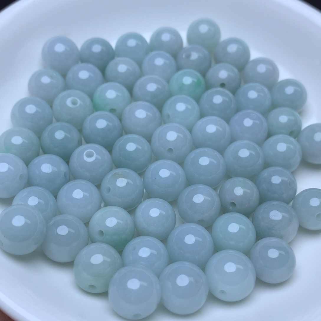 【闪购商品】翡翠手链未镶嵌卡9冰果绿20个