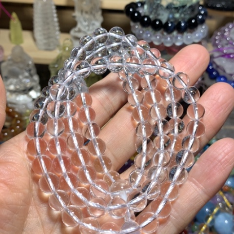 石英石非金属微**生8mm佛珠