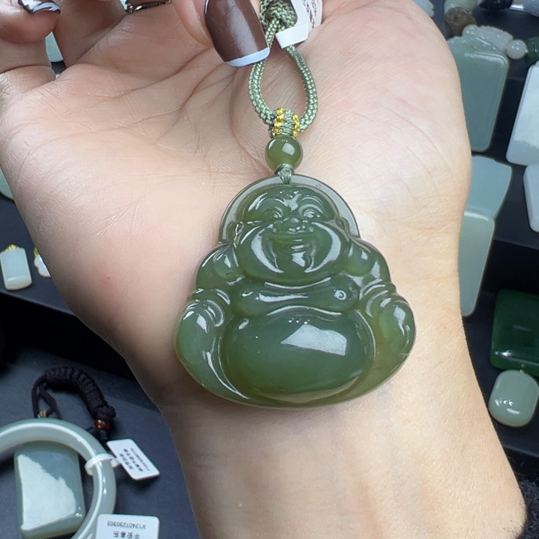 颈饰未镶嵌和田玉啦35