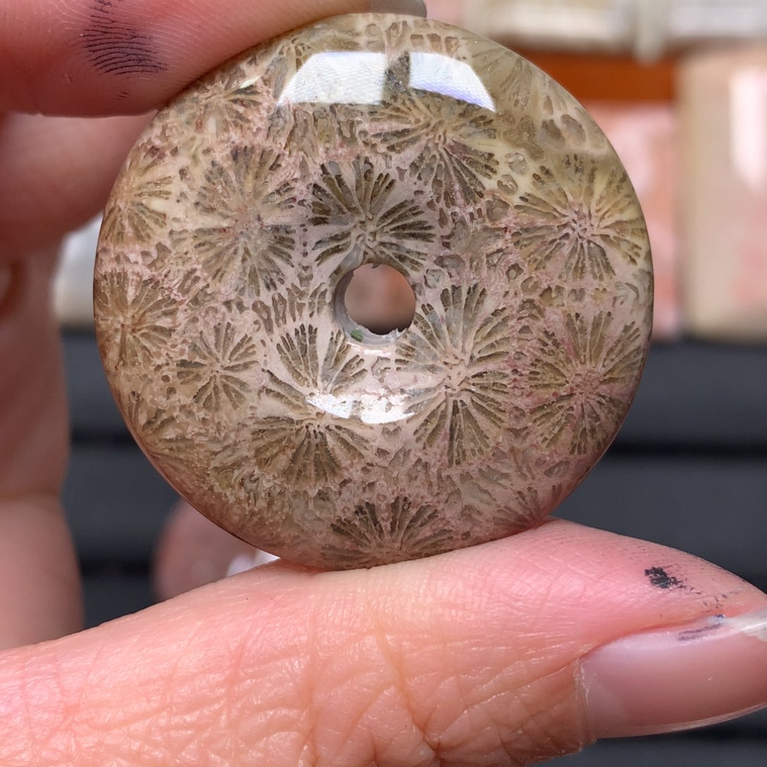 陌***暄硅化玉未镶嵌吊坠无事牌手排平安扣