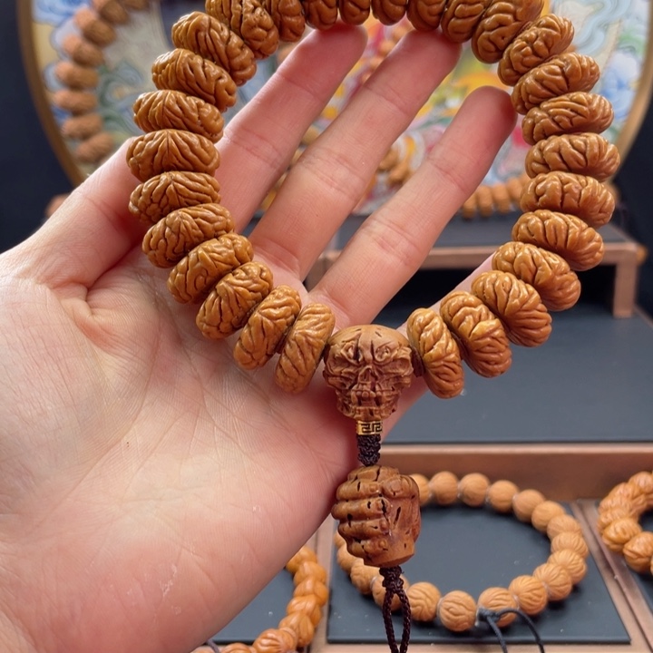 桃核手串@****龙龙纹桃核祥云