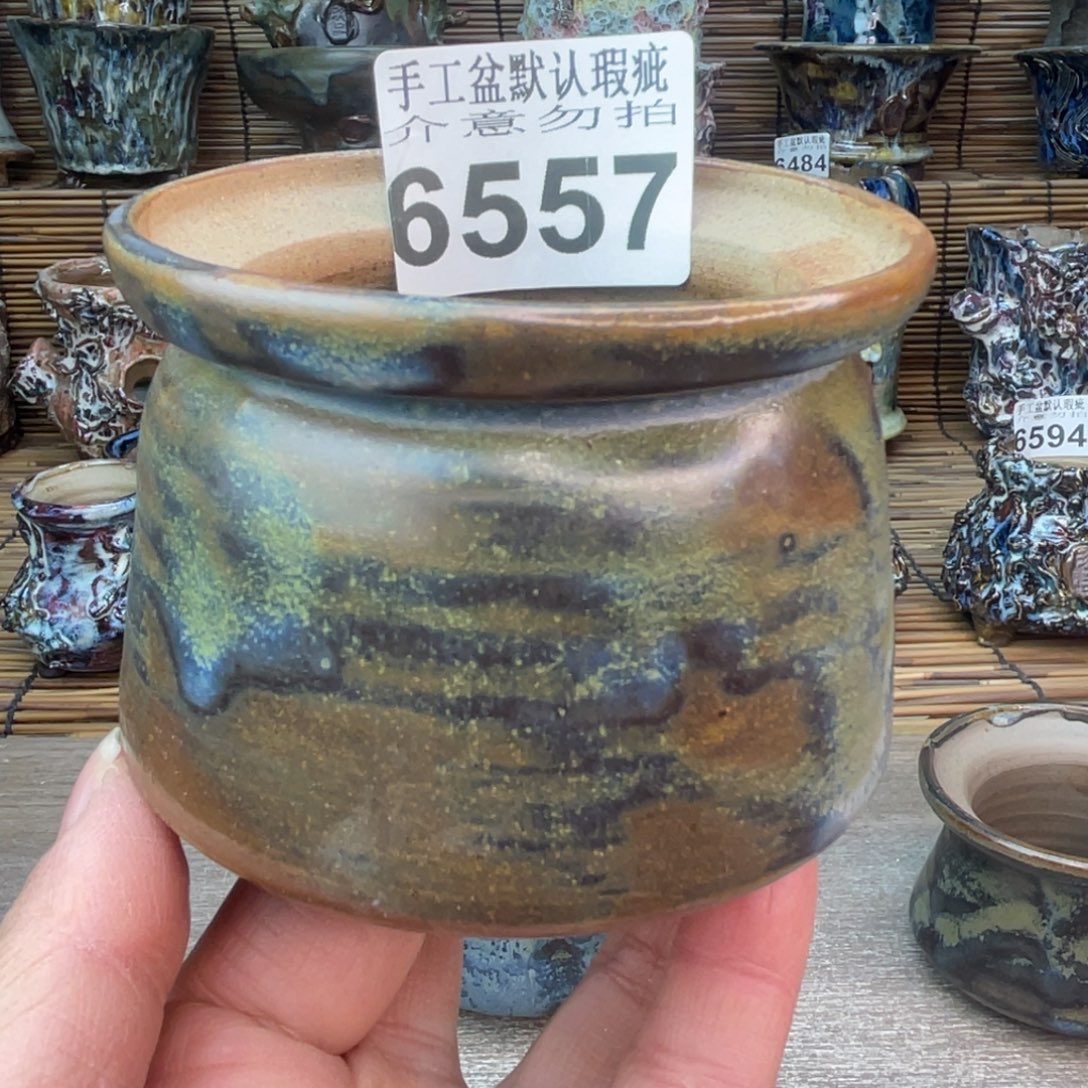 手工花盆默认瑕疵完美者勿拍