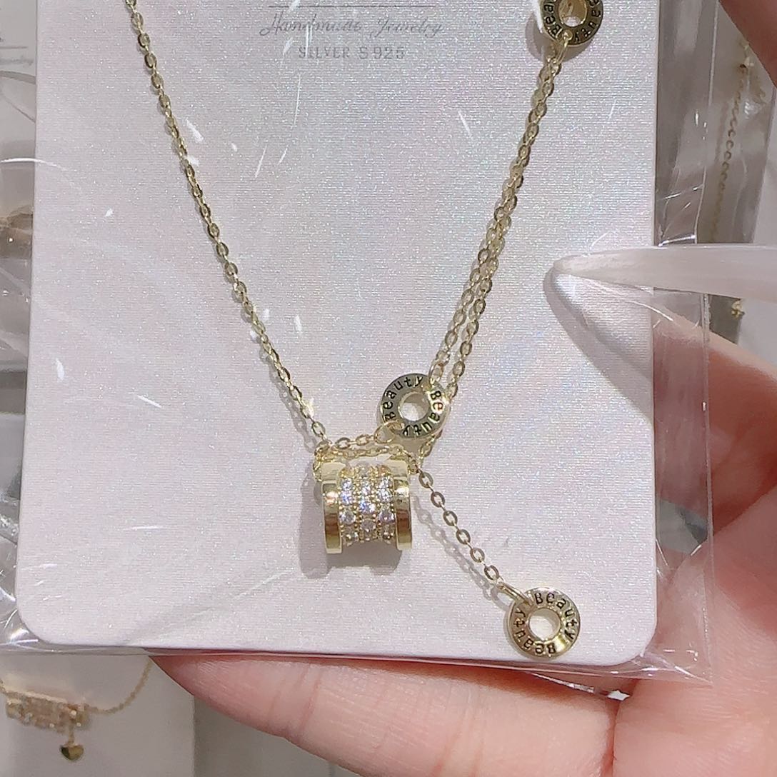 合成立方氧化锆坠链均925银