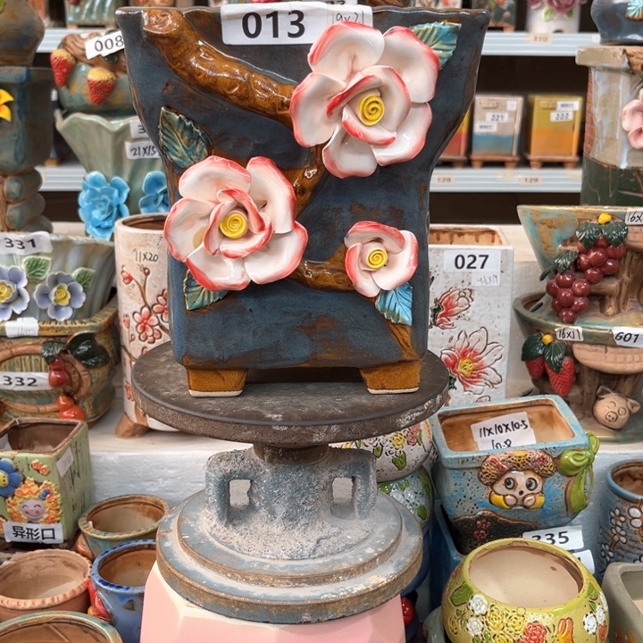 紫砂花盆粗陶材质多肉花盆