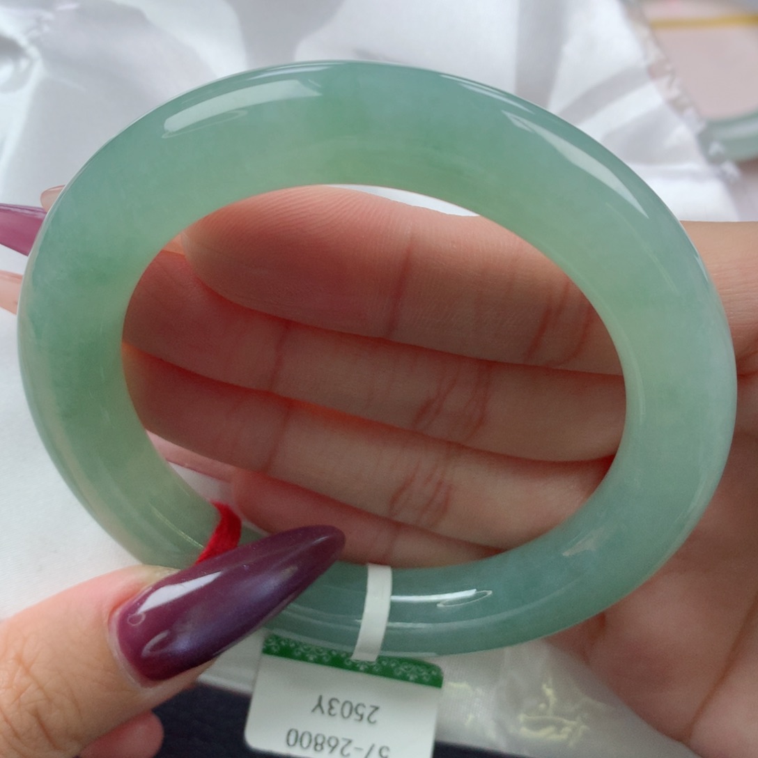 未镶嵌手镯翡翠缅甸天然翡翠A货57.3