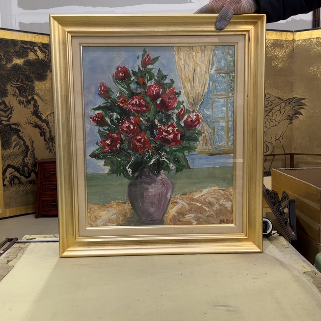 微***素绘画屏风框画茶空间设计