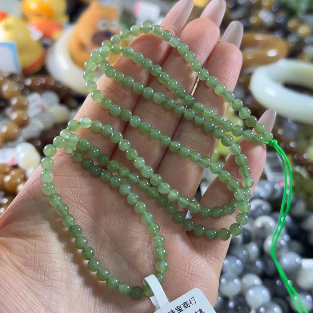 和田玉未镶嵌手串238