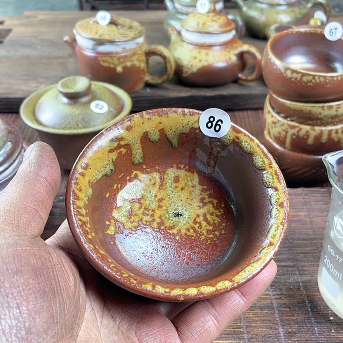 【闪购商品】安****！柴烧主人杯100毫升左右微瑕福利