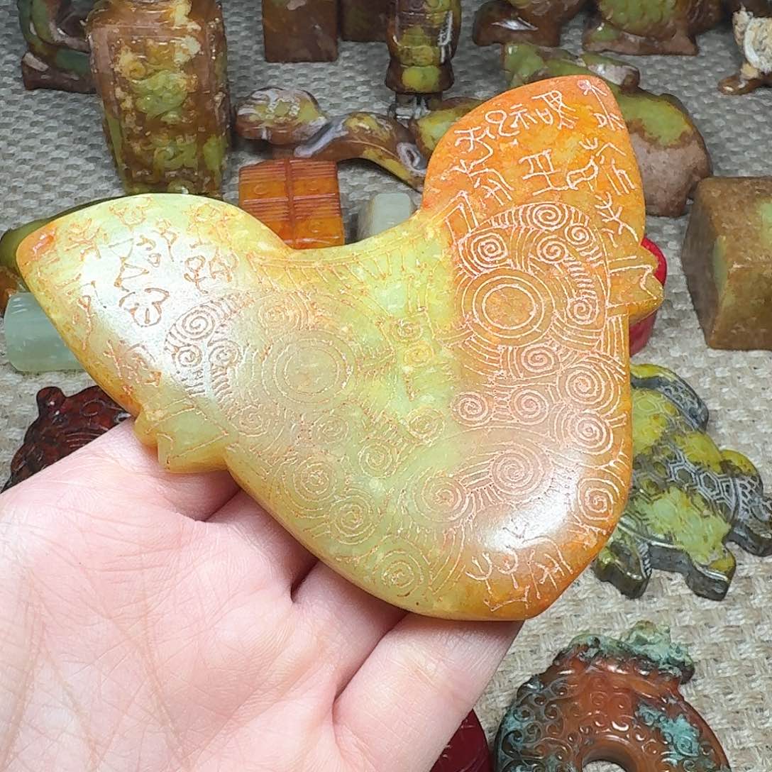 白玉菩提吊坠挂件