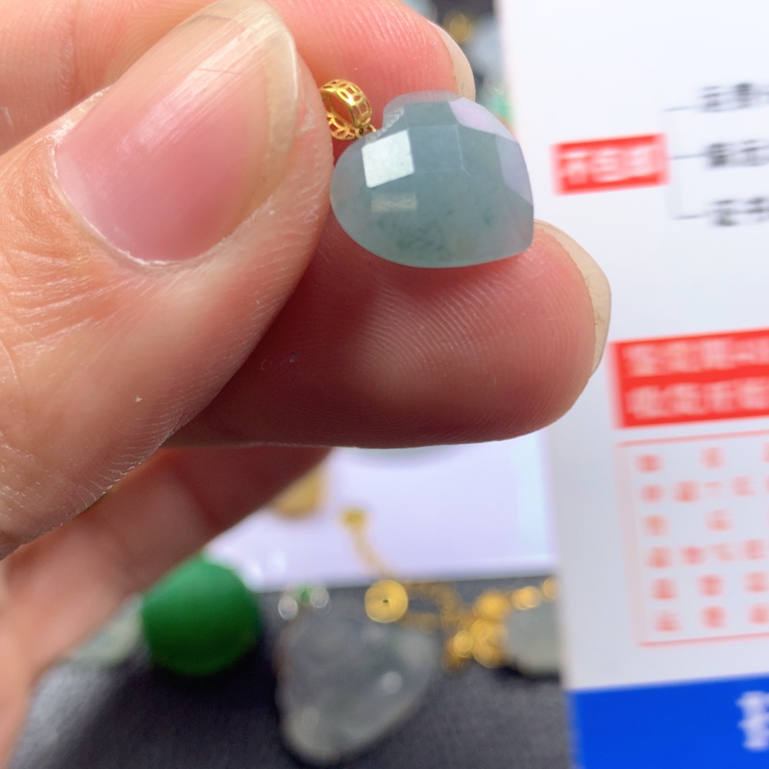 【闪购商品】翡翠颈饰18K金镶嵌翡翠
