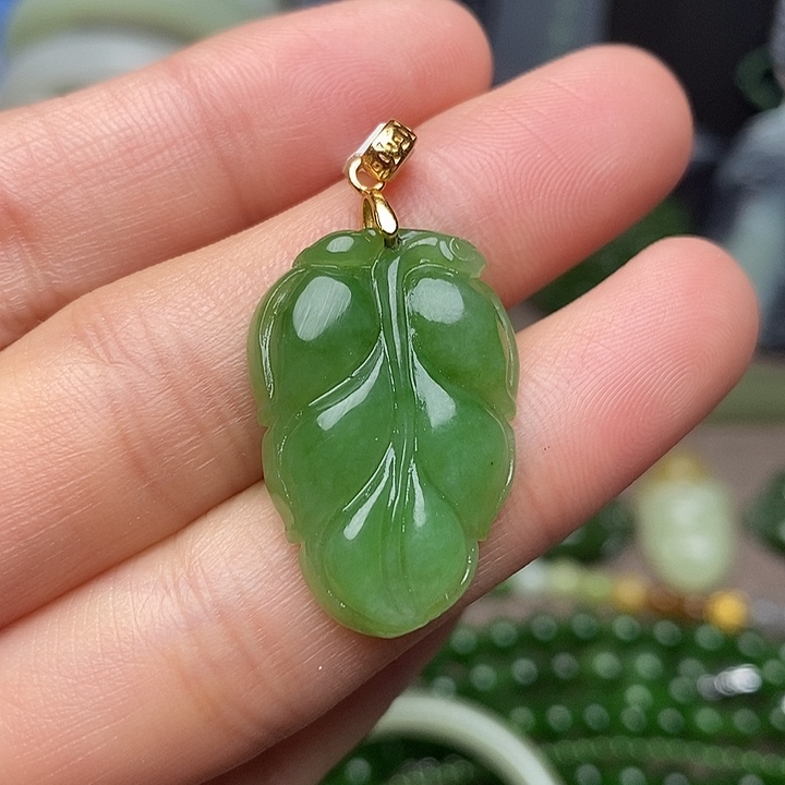 和田玉银S925镶嵌颈饰