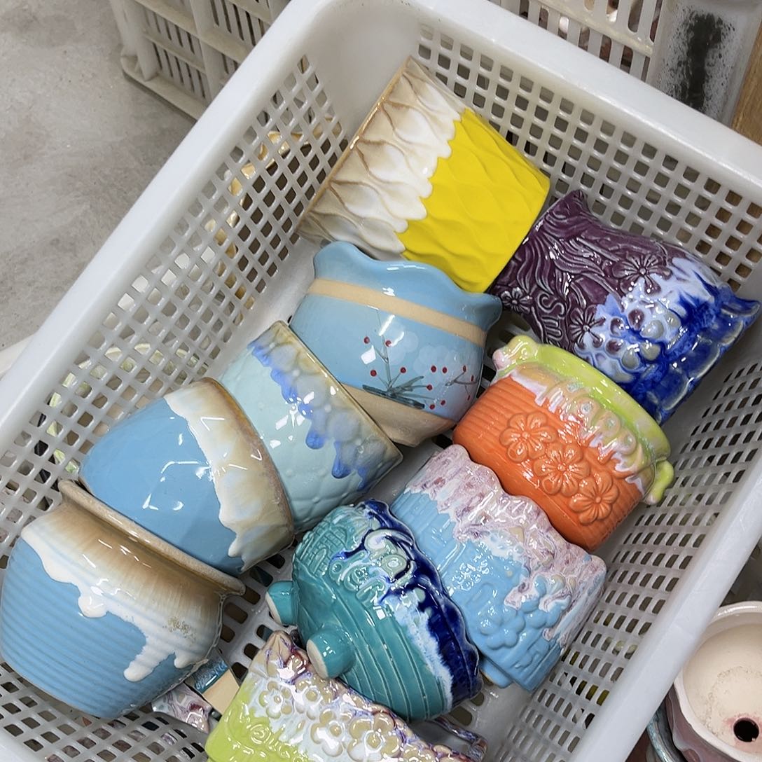 陶瓷陶瓷花盆特价上新口8-10厘米