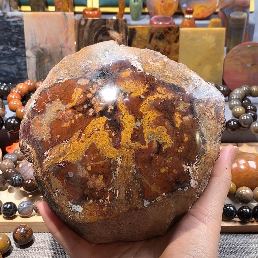 硅化玉天然北票硅化玉原石未镶嵌天然北票硅化玉原石