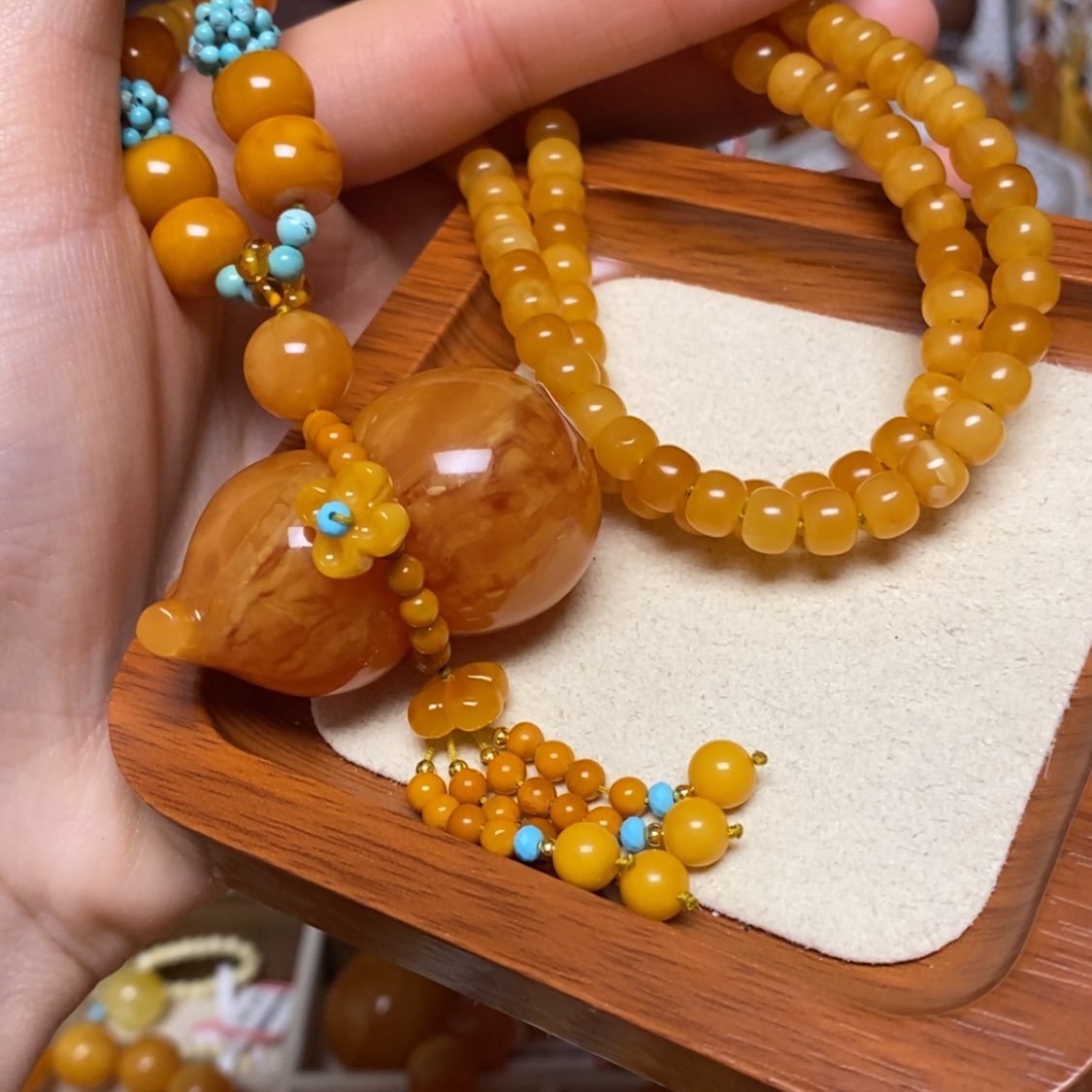 【闪购商品】蜜蜡颈饰未镶嵌项链