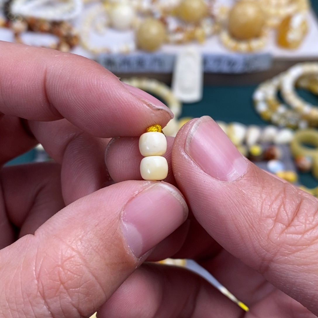 琥珀裸石未镶嵌6.5mm老型