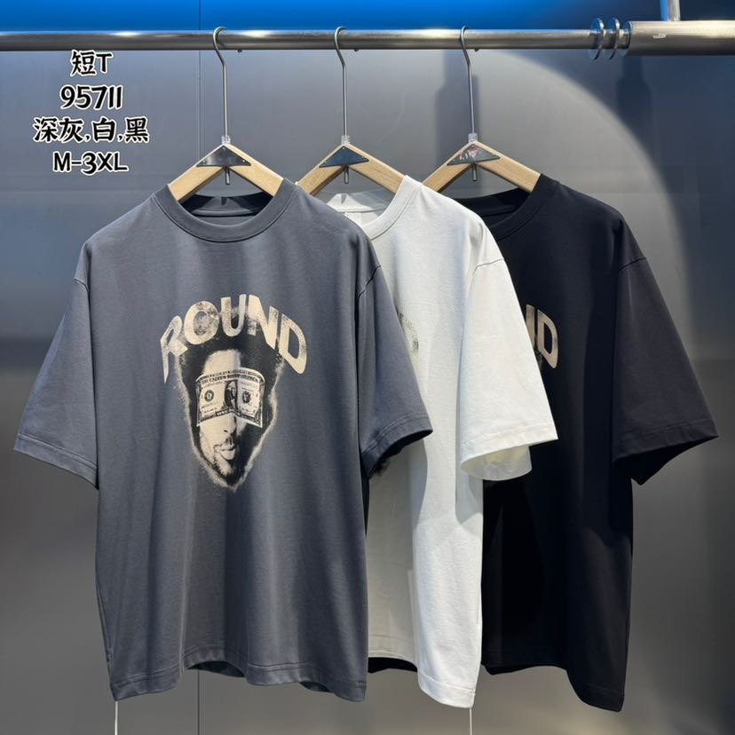 小众设计休闲舒适撤柜新款短T-95711