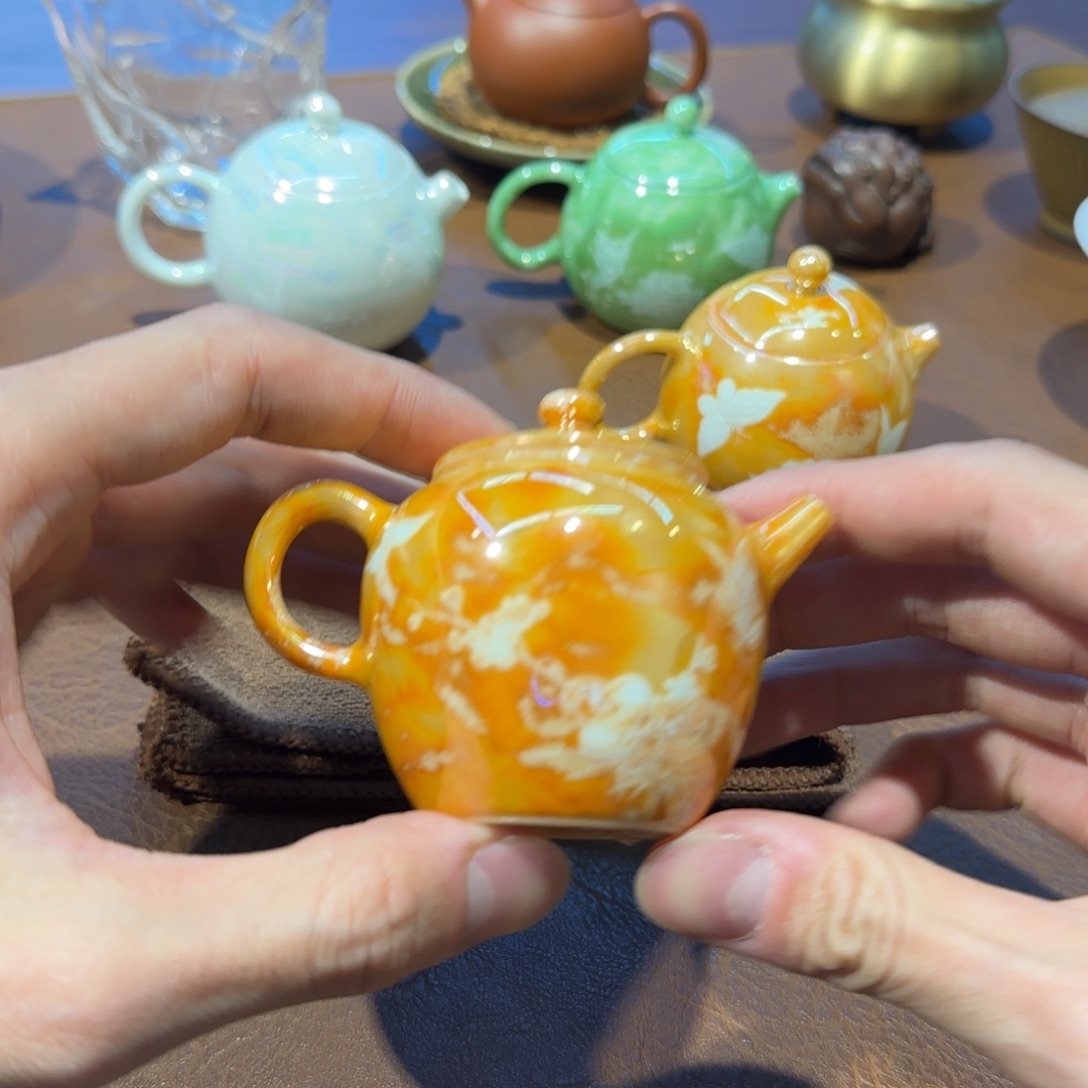 x***o贝壳釉泡茶壶原矿黄色