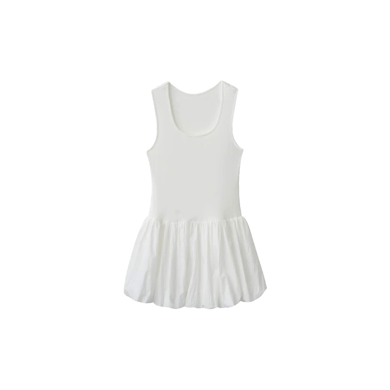 MSKIN⑥南油正版无袖背心连体花苞裙