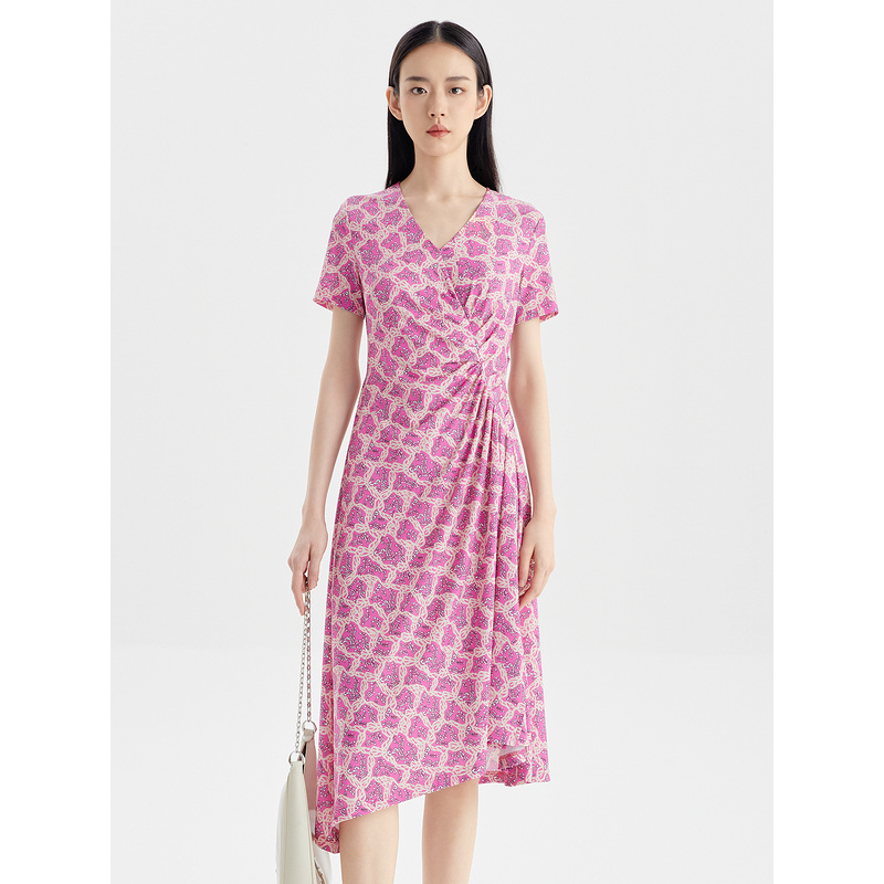 【诗语】莱芙艾迪儿短袖连衣裙3V2L93455