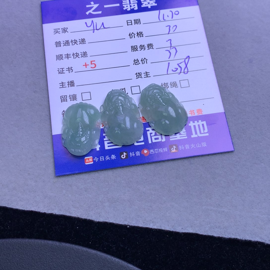颈饰未镶嵌翡翠y**u