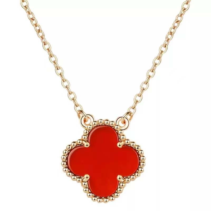 铜合金贝壳项链 【3】经典时尚百搭高级气质轻奢四叶草 项链 